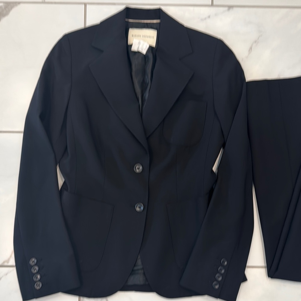 Black Blazer and Pants Suit Set - Picture 2 of 7